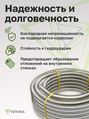 Диаметр трубы 20 мм Vetona Труба 20А, отожженная, 50м фото #4
