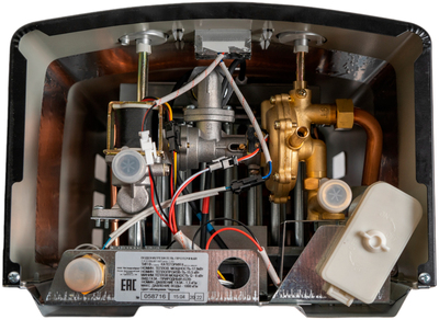 Газовый проточный водонагреватель VilTerm S10 Print (лоза) черная фото #2