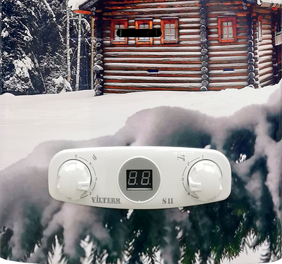 Газовый проточный водонагреватель VilTerm S13 Print (Зимний дом) фото #2