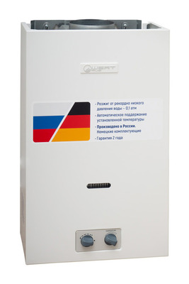 Газовый проточный водонагреватель WERTRUS 10В Белый