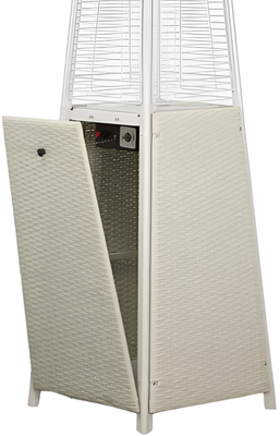 Газовый уличный обогреватель мощностью 13-14 кВт WWT 13I ROTANG White mini фото #7