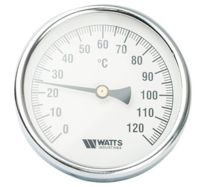Термометр биметаллический с погружной гильзой Watts F+R801 (T) 100/100 фото #3