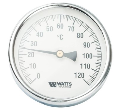 Термометр биметаллический с погружной гильзой Watts F+R801 (T) 100/150 фото #3