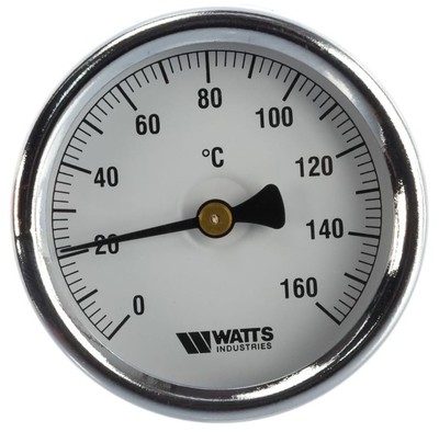 Термометр биметаллический с погружной гильзой Watts F+R801 (T) 80/100 (1/2
