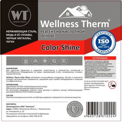 Для промывки Welness Therm COLOR SHINE 10 л фото #2