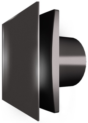 Вытяжка для ванной диаметр 100 мм Zernberg Agat 100 V gloss black фото #2