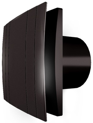 Вытяжка для ванной диаметр 100 мм Zernberg Ametist 100 gloss black фото #2