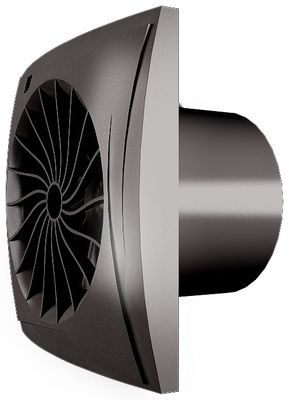 Вытяжка для ванной диаметр 100 мм Zernberg Lazurit 100 gloss black фото #2