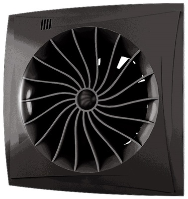 Вытяжка для ванной диаметр 100 мм Zernberg Lazurit 100 gloss black