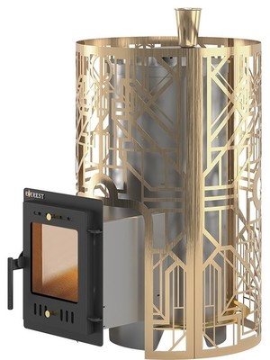 Дровяная печь Эверест Steam Master Galaxy 24 INOX (210М) GOLD