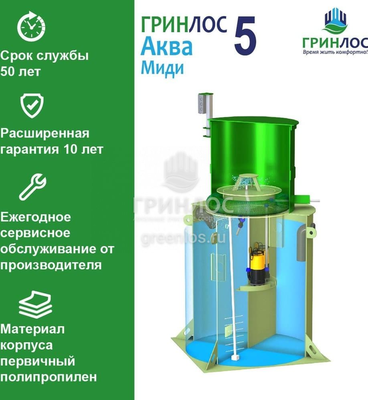 Септик Гринлос Аква 5 Миди фото #3