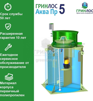Септик Гринлос Аква 5 ПР фото #3