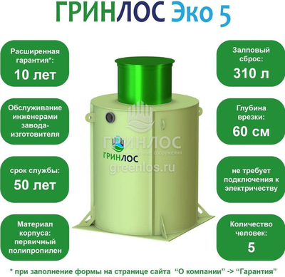 Септик Гринлос Эко 5 фото #2