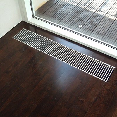 Внутрипольный конвектор длиной свыше 3,1 м КЗТО Бриз 380x80x3100 2то фото #2