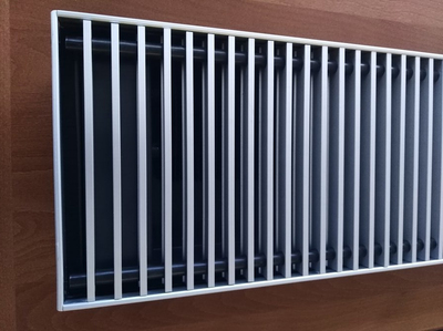 Внутрипольный конвектор длиной свыше 3,1 м КЗТО Бриз Нерж 300x120x4200 2то фото #3