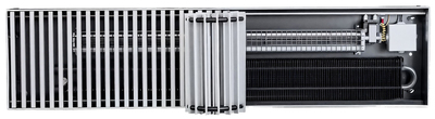 Внутрипольный конвектор длиной 1,1 м - 1,5 м КЗТО Бриз В 24V 260x120x1500