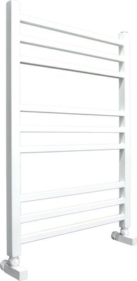 Водяной полотенцесушитель Ника ЛМ-5 80/50 RAL9016 белый матовый с вентилями фото #2