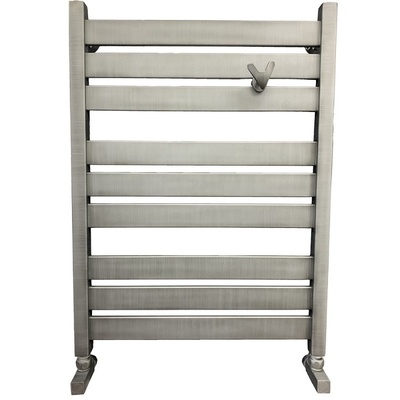 Водяной полотенцесушитель Ника ЛМ-7 80/50 Matt Antique Silver с вентилями фото #2