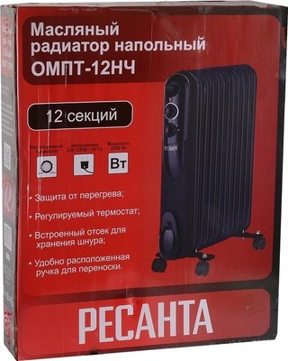 Масляный обогреватель Ресанта ОМПТ-12НЧ фото #8