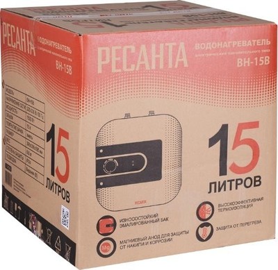 Электрический накопительный водонагреватель Ресанта ВН-15В фото #7