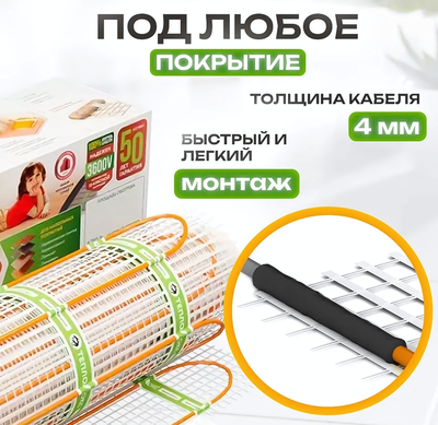 Нагревательный мат Теплолюкс Ultra МНН 345 Вт/2,0 кв.м фото #2