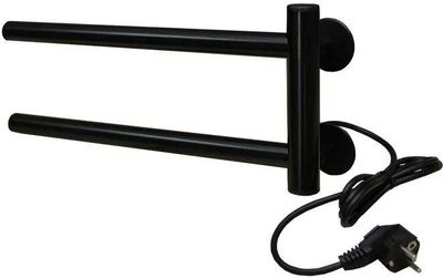 Электрический полотенцесушитель Тера Игла ПСН-87-04ч 180х400 черный