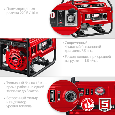 Бензиновый Зубр СБ-2200 фото #8