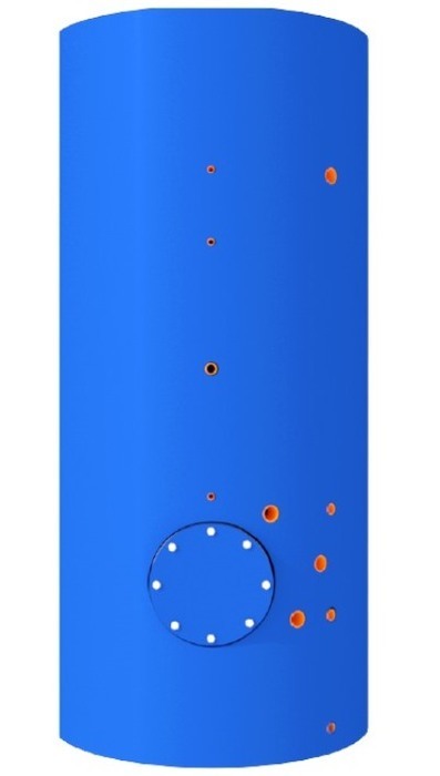 Электрический накопительный водонагреватель Спецгаз Вита-1000ЕП (45Квт)