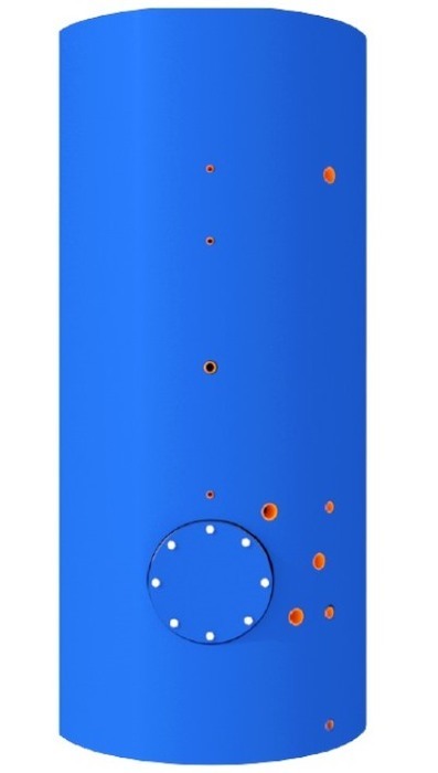 Электрический накопительный водонагреватель Спецгаз Вита-2000Е (45Квт)