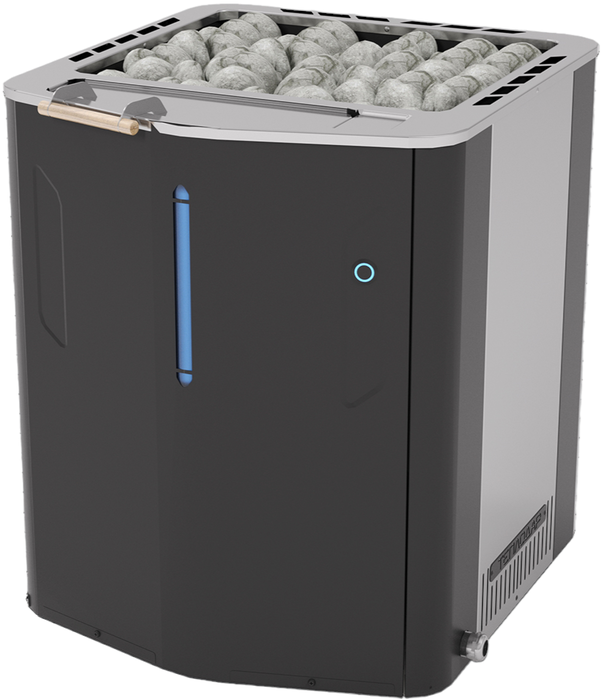 Электрическая печь 11 кВт Теплодар SteamGross-2 (13кВт), цвет черный/хром