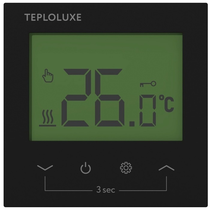 Терморегулятор для теплого пола Теплолюкс Pontus черный терморегулятор термостат для теплого пола теплолюкс pontus белый ecom